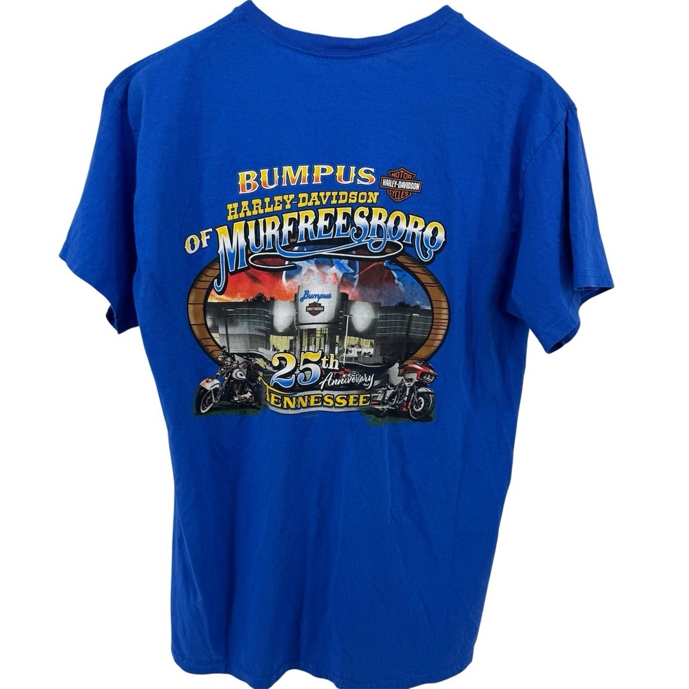 Harley Davidson Bumpus‎ Tennessee Murfreesboro TN T-Shirt Mens Large Blue